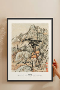 HOMEPACK Ahşap Çerçeveli Tablo Çerçeveli Poster Sanatsal Modern Duvar Dekoru JPN-04