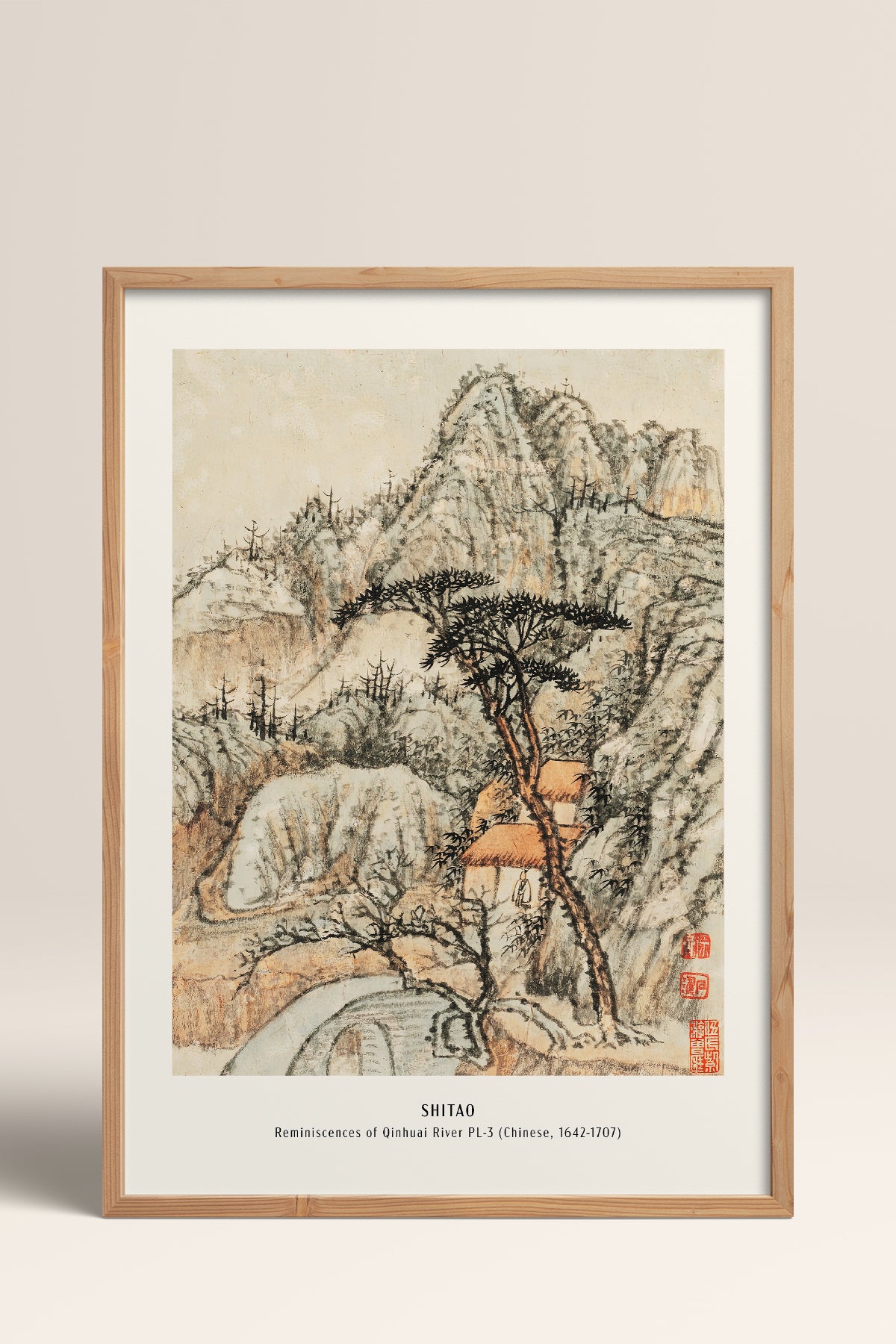 HOMEPACK Ahşap Çerçeveli Tablo Çerçeveli Poster Sanatsal Modern Duvar Dekoru JPN-04