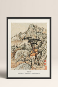 HOMEPACK Ahşap Çerçeveli Tablo Çerçeveli Poster Sanatsal Modern Duvar Dekoru JPN-04
