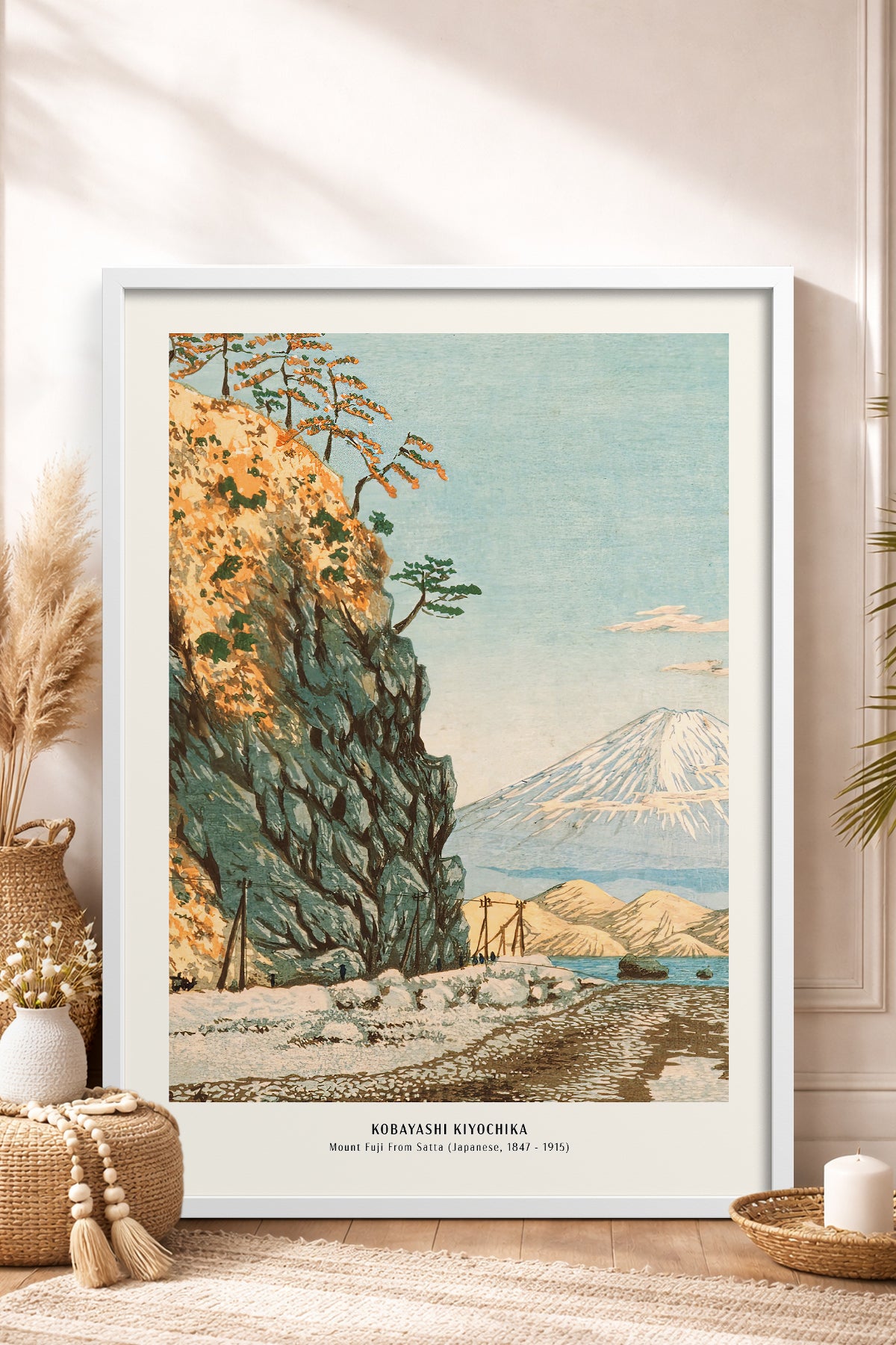 HOMEPACK Ahşap Çerçeveli Tablo Çerçeveli Poster Sanatsal Modern Duvar Dekoru JPN-041