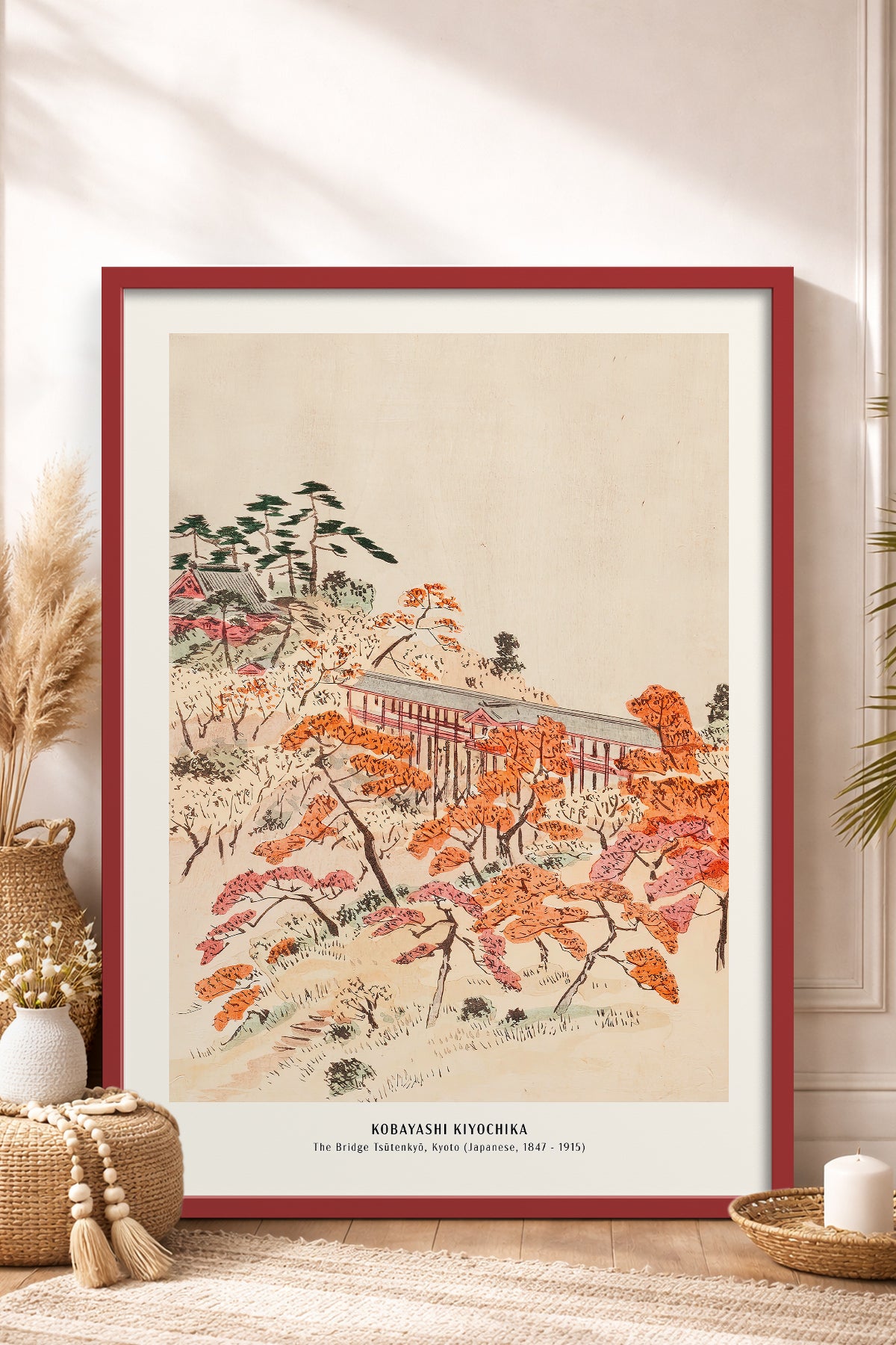 HOMEPACK Ahşap Çerçeveli Tablo Çerçeveli Poster Sanatsal Modern Duvar Dekoru JPN-044