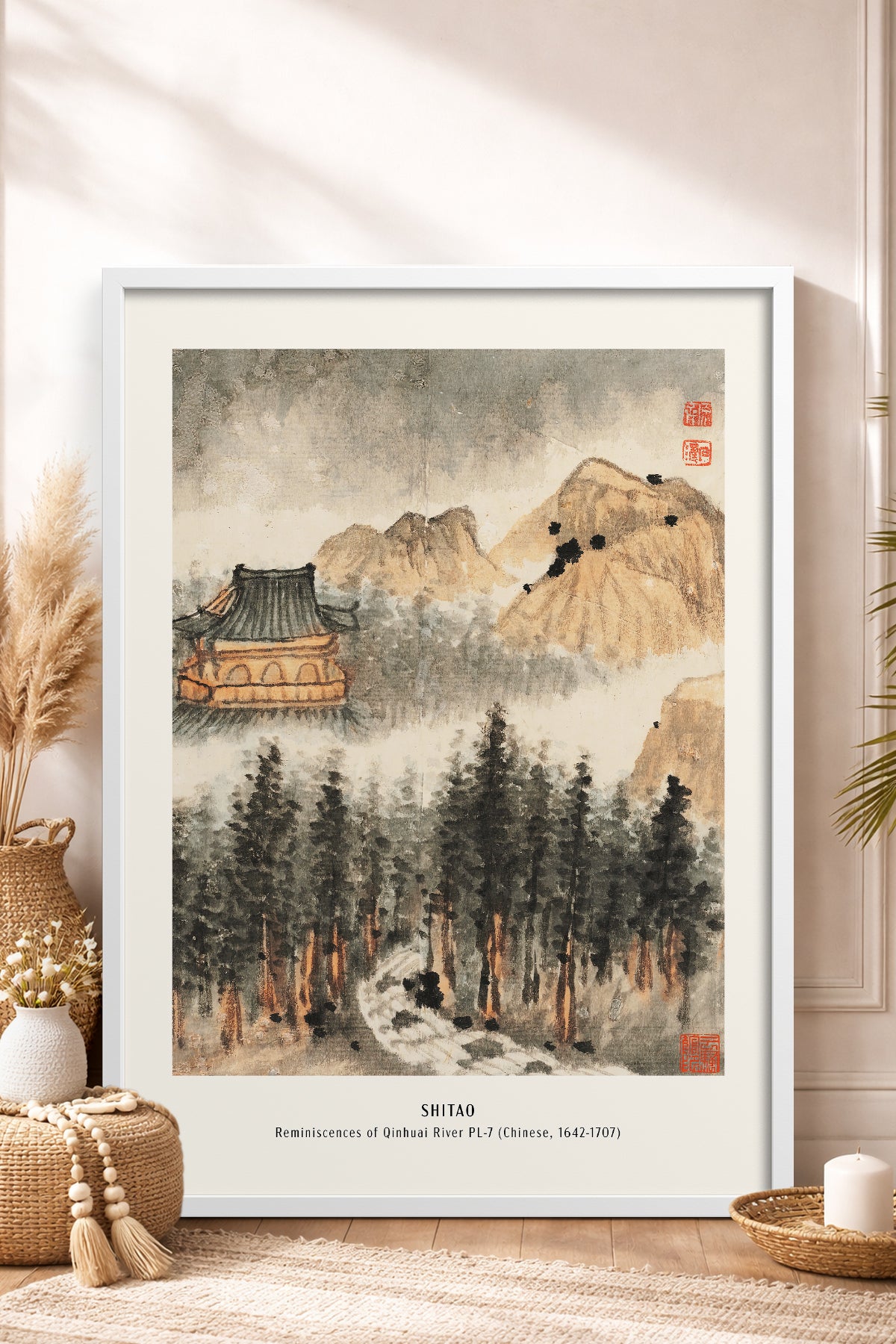 HOMEPACK Ahşap Çerçeveli Tablo Çerçeveli Poster Sanatsal Modern Duvar Dekoru JPN-05