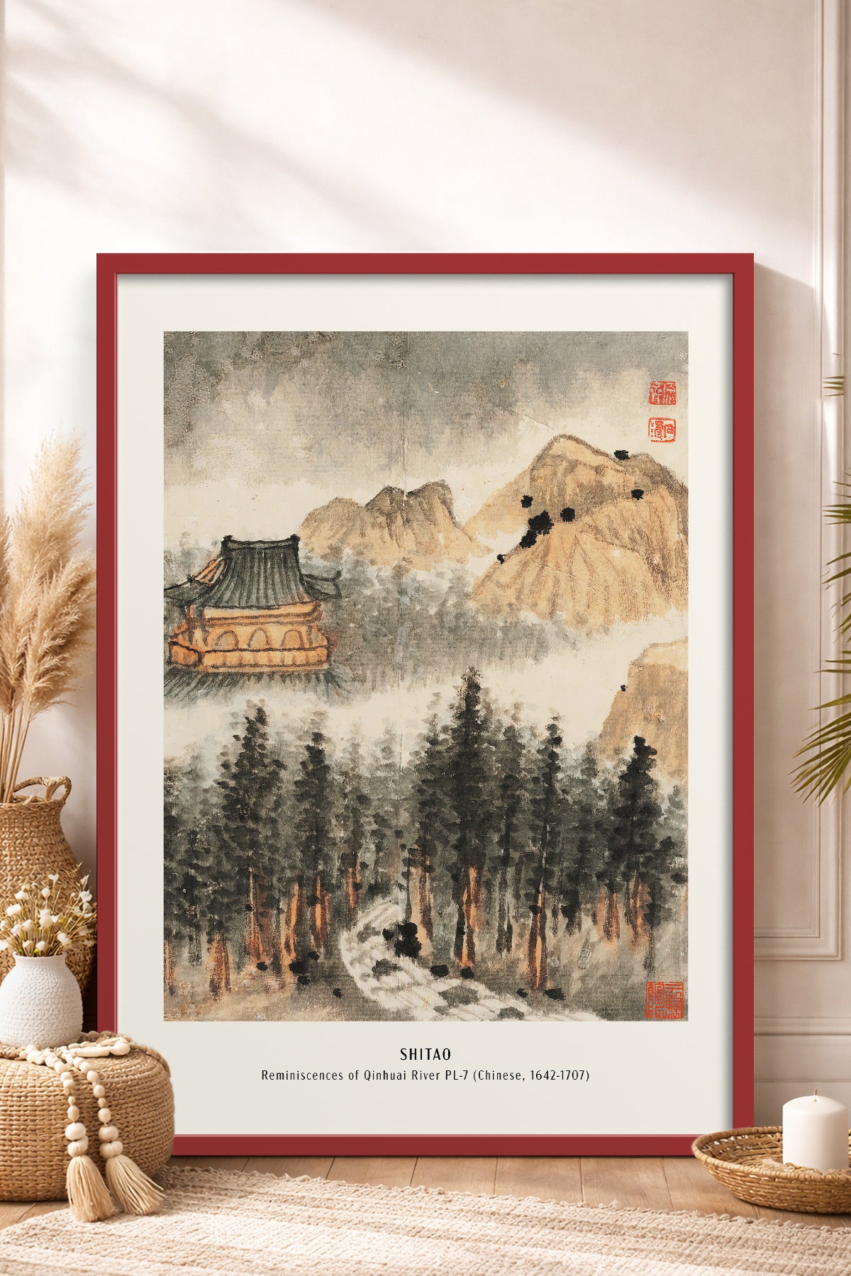 HOMEPACK Ahşap Çerçeveli Tablo Çerçeveli Poster Sanatsal Modern Duvar Dekoru JPN-05