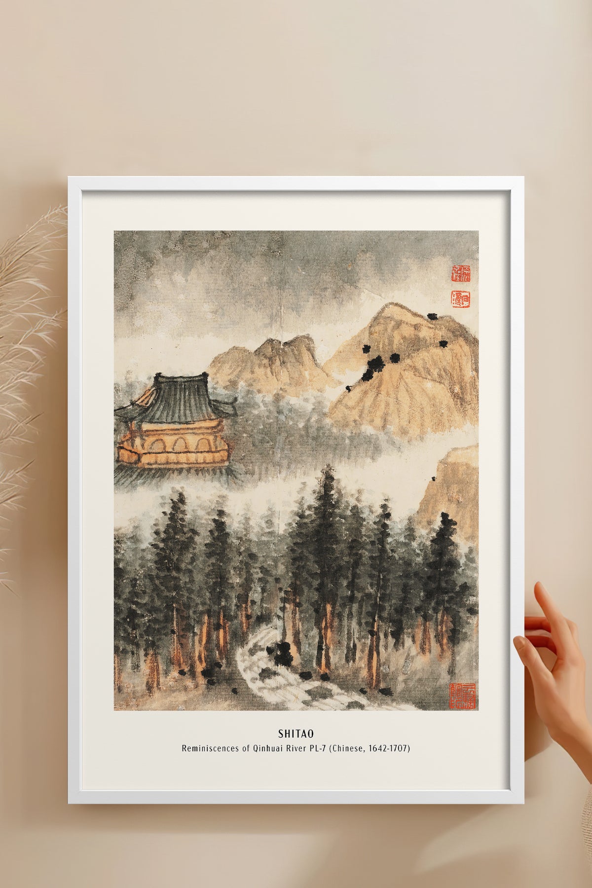 HOMEPACK Ahşap Çerçeveli Tablo Çerçeveli Poster Sanatsal Modern Duvar Dekoru JPN-05