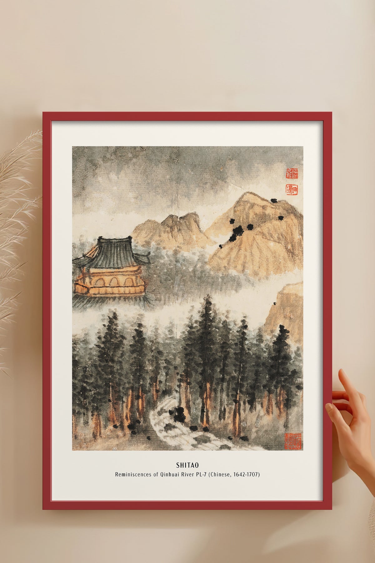 HOMEPACK Ahşap Çerçeveli Tablo Çerçeveli Poster Sanatsal Modern Duvar Dekoru JPN-05
