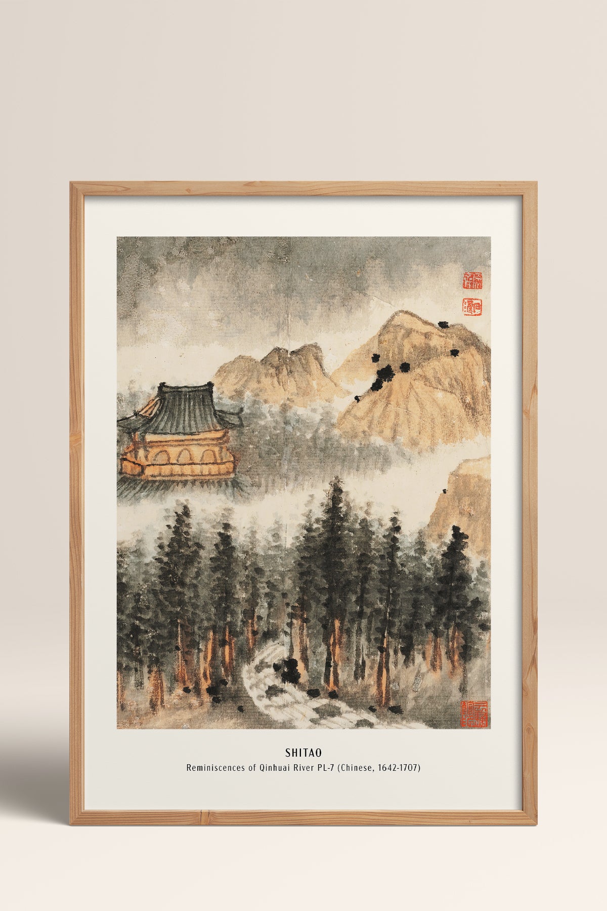 HOMEPACK Ahşap Çerçeveli Tablo Çerçeveli Poster Sanatsal Modern Duvar Dekoru JPN-05