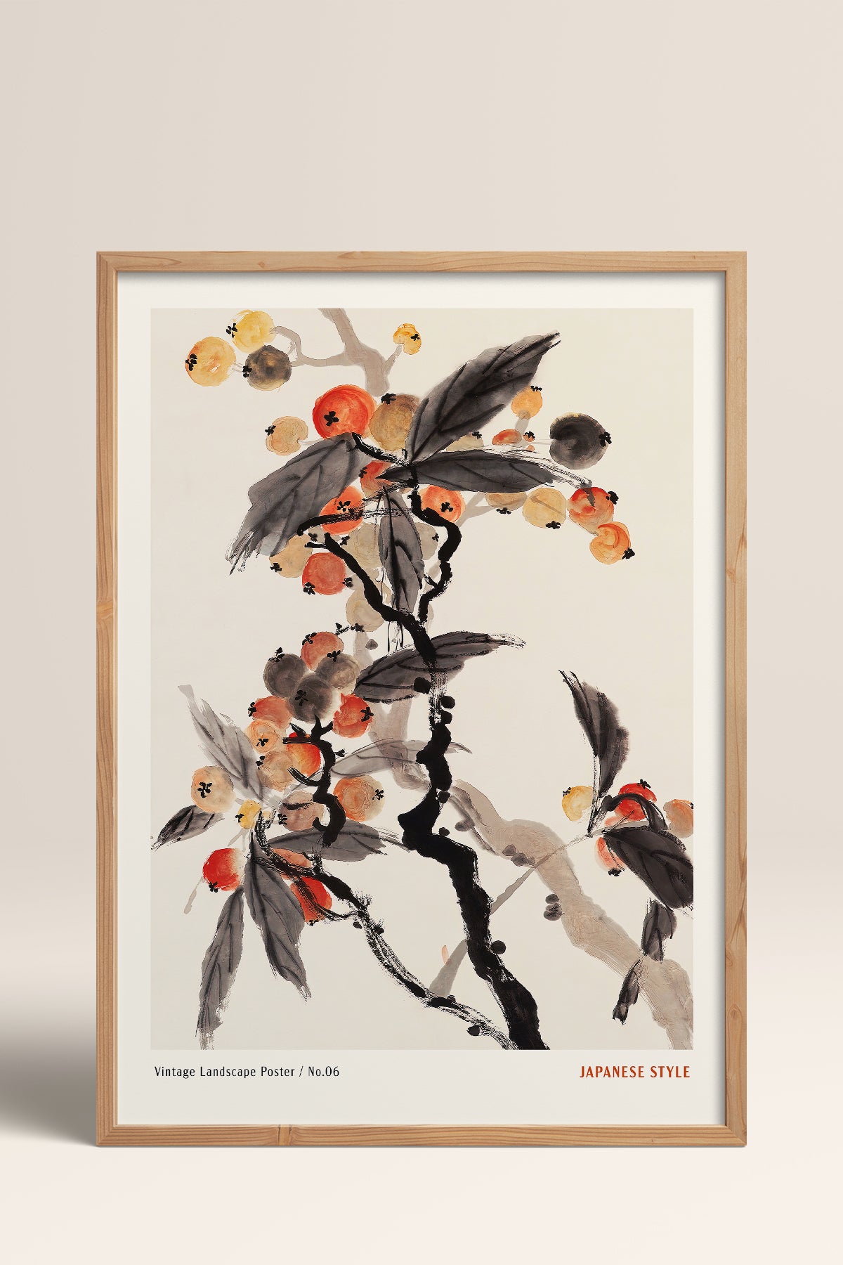 HOMEPACK Ahşap Çerçeveli Tablo Çerçeveli Poster Sanatsal Modern Duvar Dekoru JPN-051