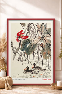 HOMEPACK Ahşap Çerçeveli Tablo Çerçeveli Poster Sanatsal Modern Duvar Dekoru JPN-052