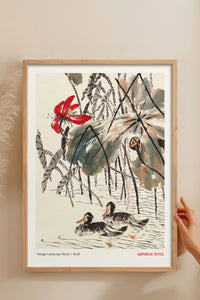 HOMEPACK Ahşap Çerçeveli Tablo Çerçeveli Poster Sanatsal Modern Duvar Dekoru JPN-052