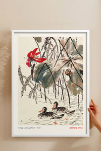 HOMEPACK Ahşap Çerçeveli Tablo Çerçeveli Poster Sanatsal Modern Duvar Dekoru JPN-052