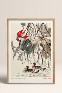HOMEPACK Ahşap Çerçeveli Tablo Çerçeveli Poster Sanatsal Modern Duvar Dekoru JPN-052