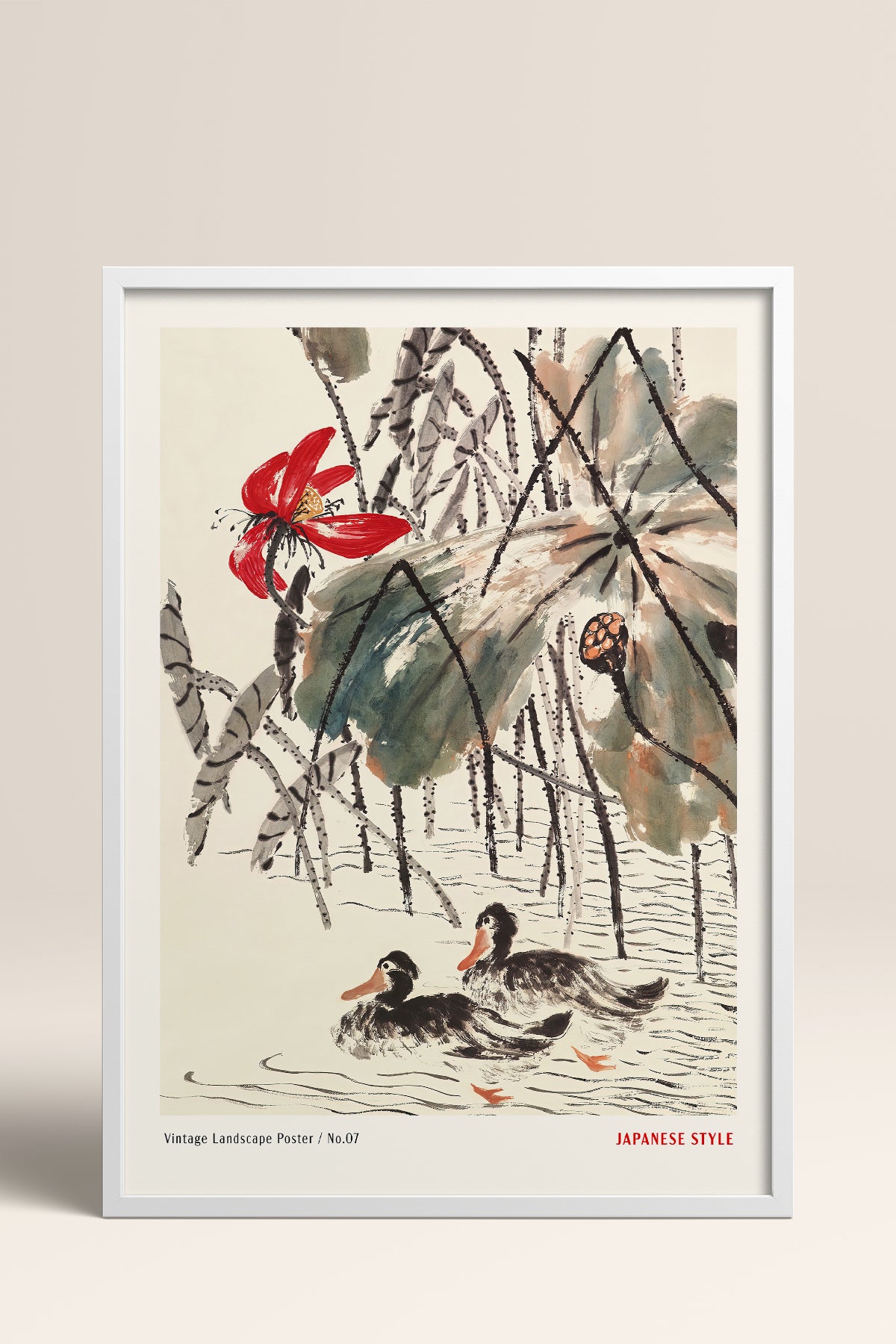 HOMEPACK Ahşap Çerçeveli Tablo Çerçeveli Poster Sanatsal Modern Duvar Dekoru JPN-052