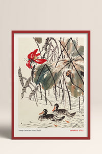HOMEPACK Ahşap Çerçeveli Tablo Çerçeveli Poster Sanatsal Modern Duvar Dekoru JPN-052