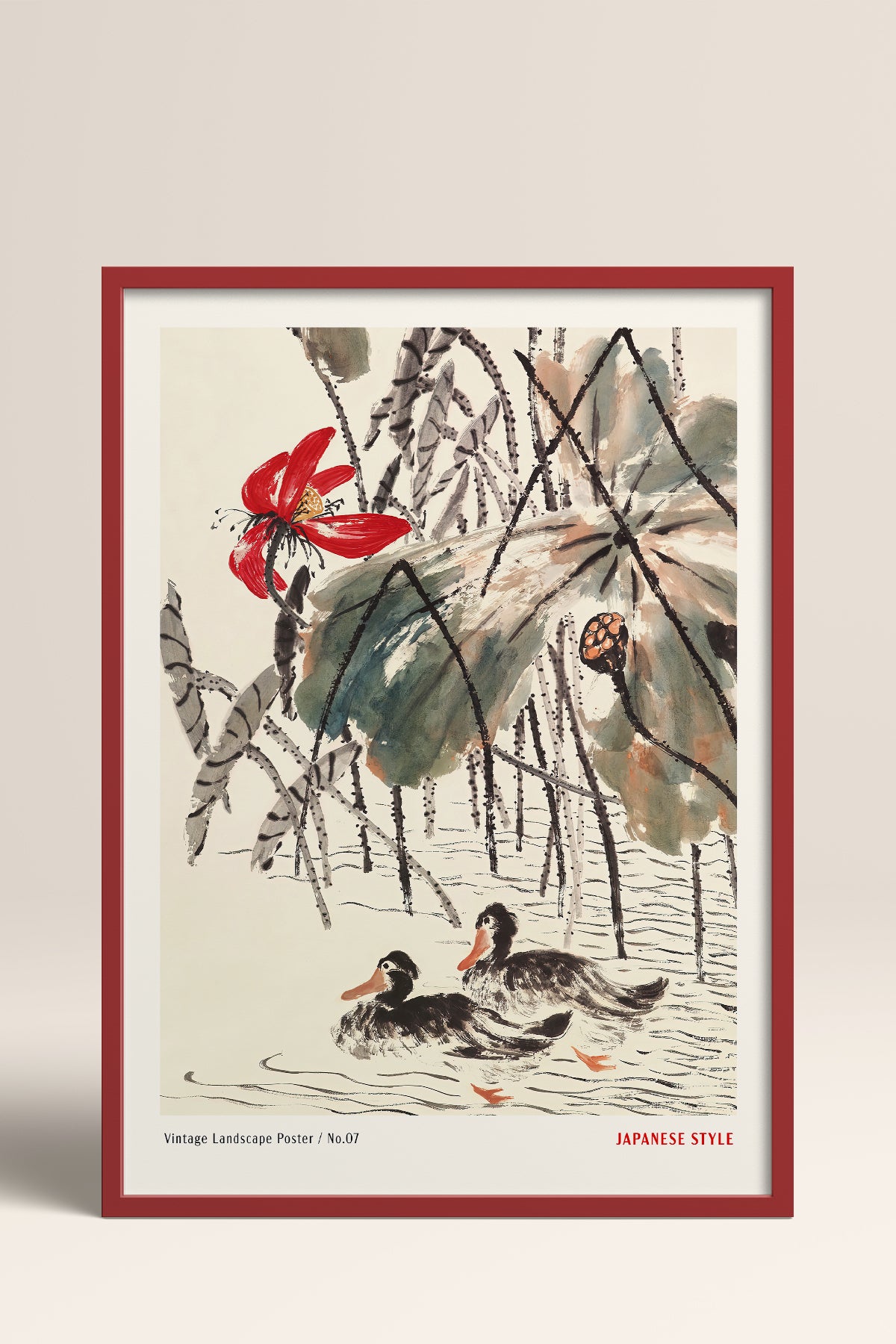 HOMEPACK Ahşap Çerçeveli Tablo Çerçeveli Poster Sanatsal Modern Duvar Dekoru JPN-052