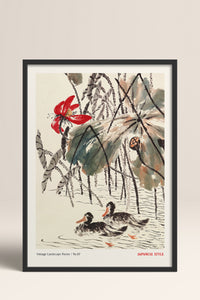 HOMEPACK Ahşap Çerçeveli Tablo Çerçeveli Poster Sanatsal Modern Duvar Dekoru JPN-052