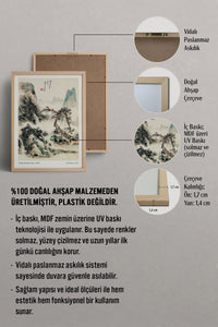 HOMEPACK Ahşap Çerçeveli Tablo Çerçeveli Poster Sanatsal Modern Duvar Dekoru JPN-053