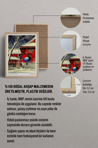 HOMEPACK Ahşap Çerçeveli Tablo Çerçeveli Poster Sanatsal Modern Duvar Dekoru JPN-054