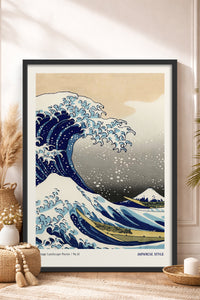 HOMEPACK Ahşap Çerçeveli Tablo Çerçeveli Poster Sanatsal Modern Duvar Dekoru JPN-057