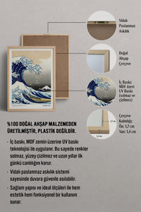 HOMEPACK Ahşap Çerçeveli Tablo Çerçeveli Poster Sanatsal Modern Duvar Dekoru JPN-057