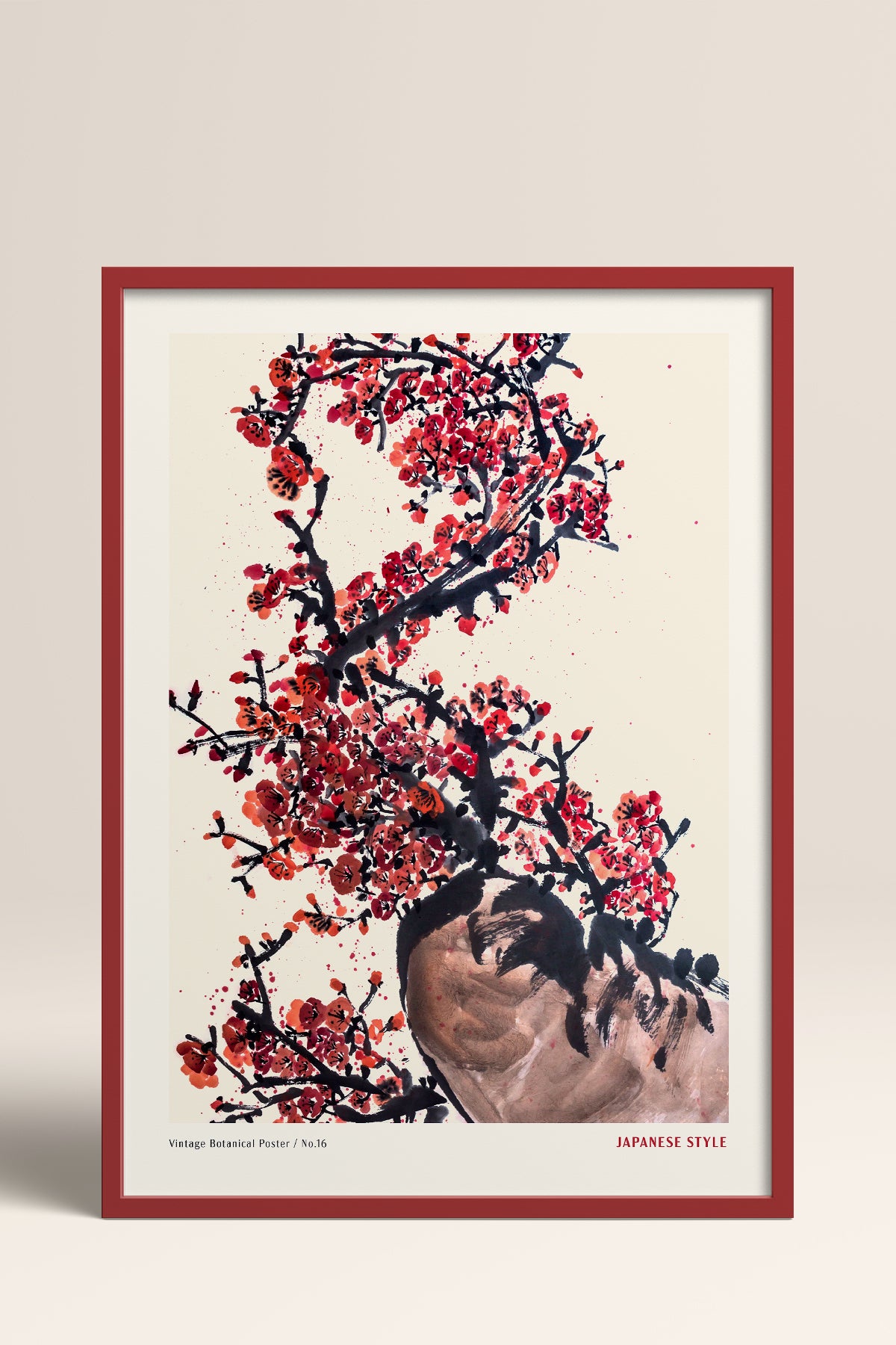 HOMEPACK Ahşap Çerçeveli Tablo Çerçeveli Poster Sanatsal Modern Duvar Dekoru JPN-061
