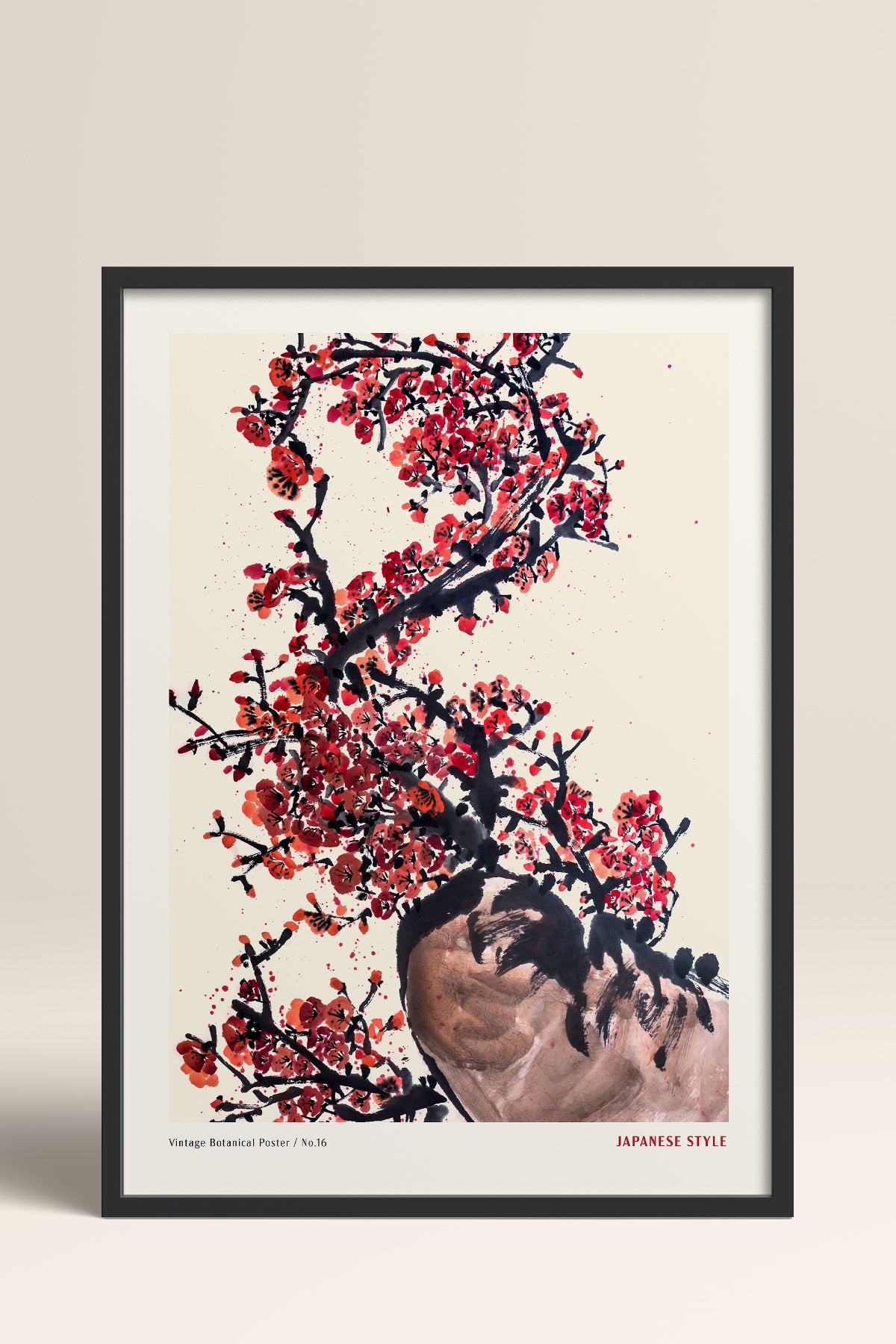 HOMEPACK Ahşap Çerçeveli Tablo Çerçeveli Poster Sanatsal Modern Duvar Dekoru JPN-061