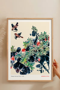 HOMEPACK Ahşap Çerçeveli Tablo Çerçeveli Poster Sanatsal Modern Duvar Dekoru JPN-063