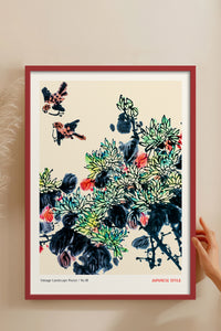 HOMEPACK Ahşap Çerçeveli Tablo Çerçeveli Poster Sanatsal Modern Duvar Dekoru JPN-063