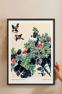 HOMEPACK Ahşap Çerçeveli Tablo Çerçeveli Poster Sanatsal Modern Duvar Dekoru JPN-063
