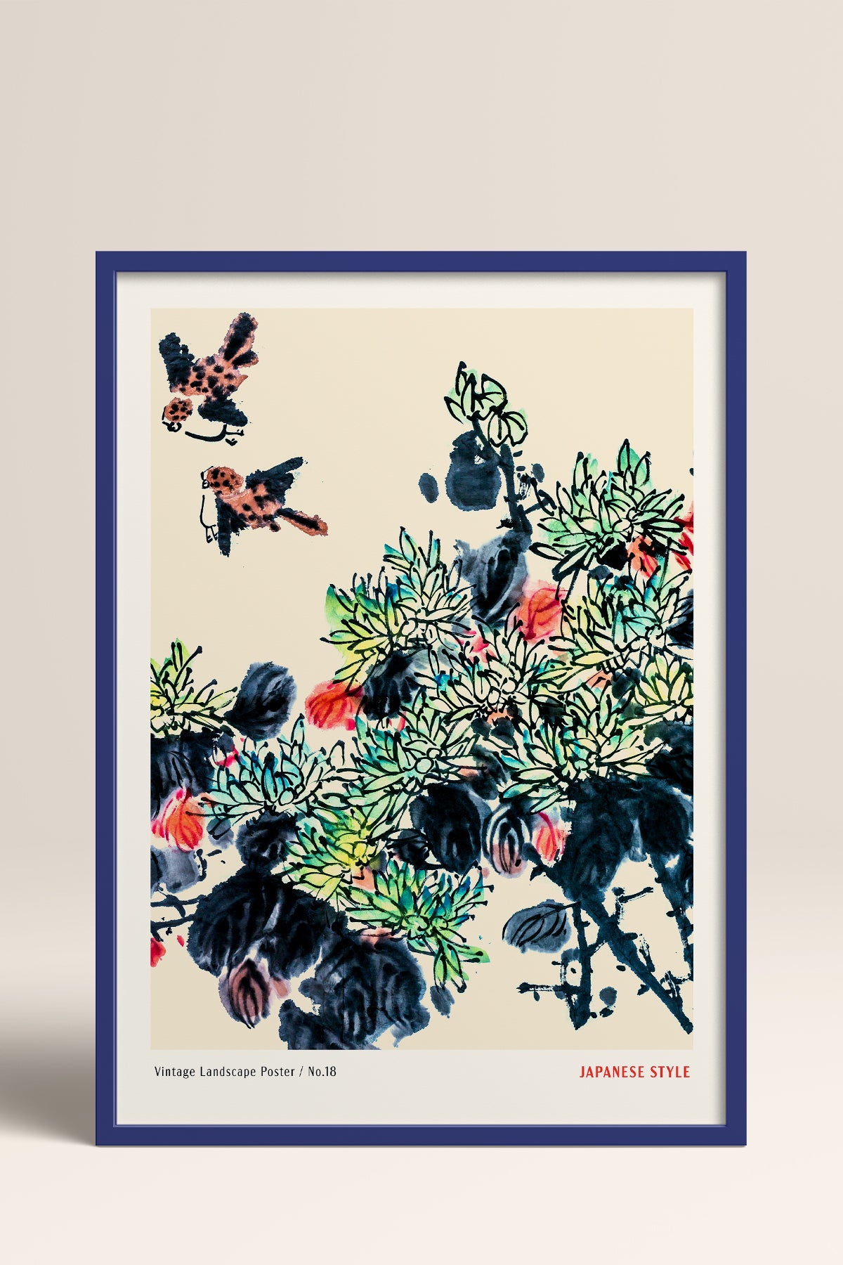 HOMEPACK Ahşap Çerçeveli Tablo Çerçeveli Poster Sanatsal Modern Duvar Dekoru JPN-063