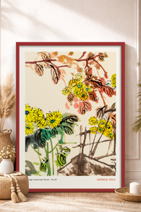 HOMEPACK Ahşap Çerçeveli Tablo Çerçeveli Poster Sanatsal Modern Duvar Dekoru JPN-065