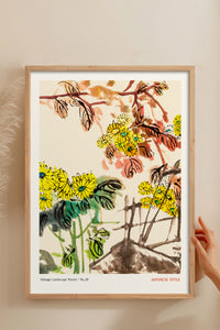HOMEPACK Ahşap Çerçeveli Tablo Çerçeveli Poster Sanatsal Modern Duvar Dekoru JPN-065