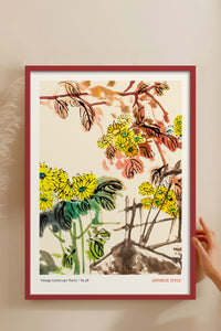 HOMEPACK Ahşap Çerçeveli Tablo Çerçeveli Poster Sanatsal Modern Duvar Dekoru JPN-065