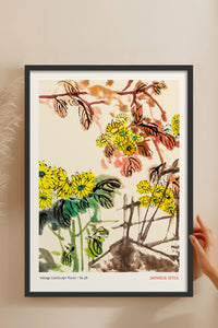 HOMEPACK Ahşap Çerçeveli Tablo Çerçeveli Poster Sanatsal Modern Duvar Dekoru JPN-065