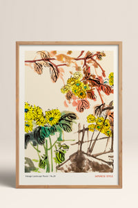 HOMEPACK Ahşap Çerçeveli Tablo Çerçeveli Poster Sanatsal Modern Duvar Dekoru JPN-065