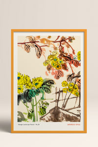 HOMEPACK Ahşap Çerçeveli Tablo Çerçeveli Poster Sanatsal Modern Duvar Dekoru JPN-065