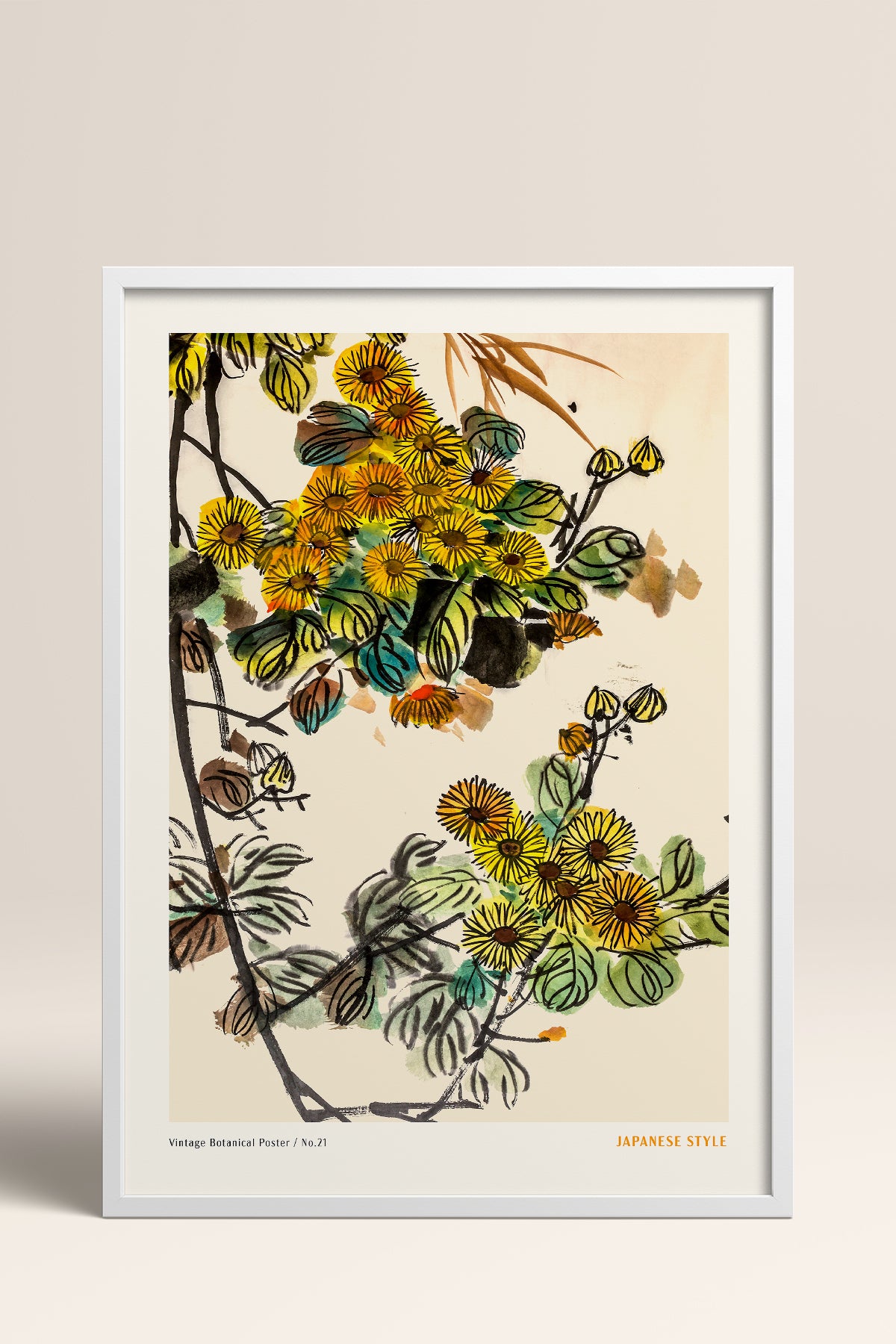 HOMEPACK Ahşap Çerçeveli Tablo Çerçeveli Poster Sanatsal Modern Duvar Dekoru JPN-066