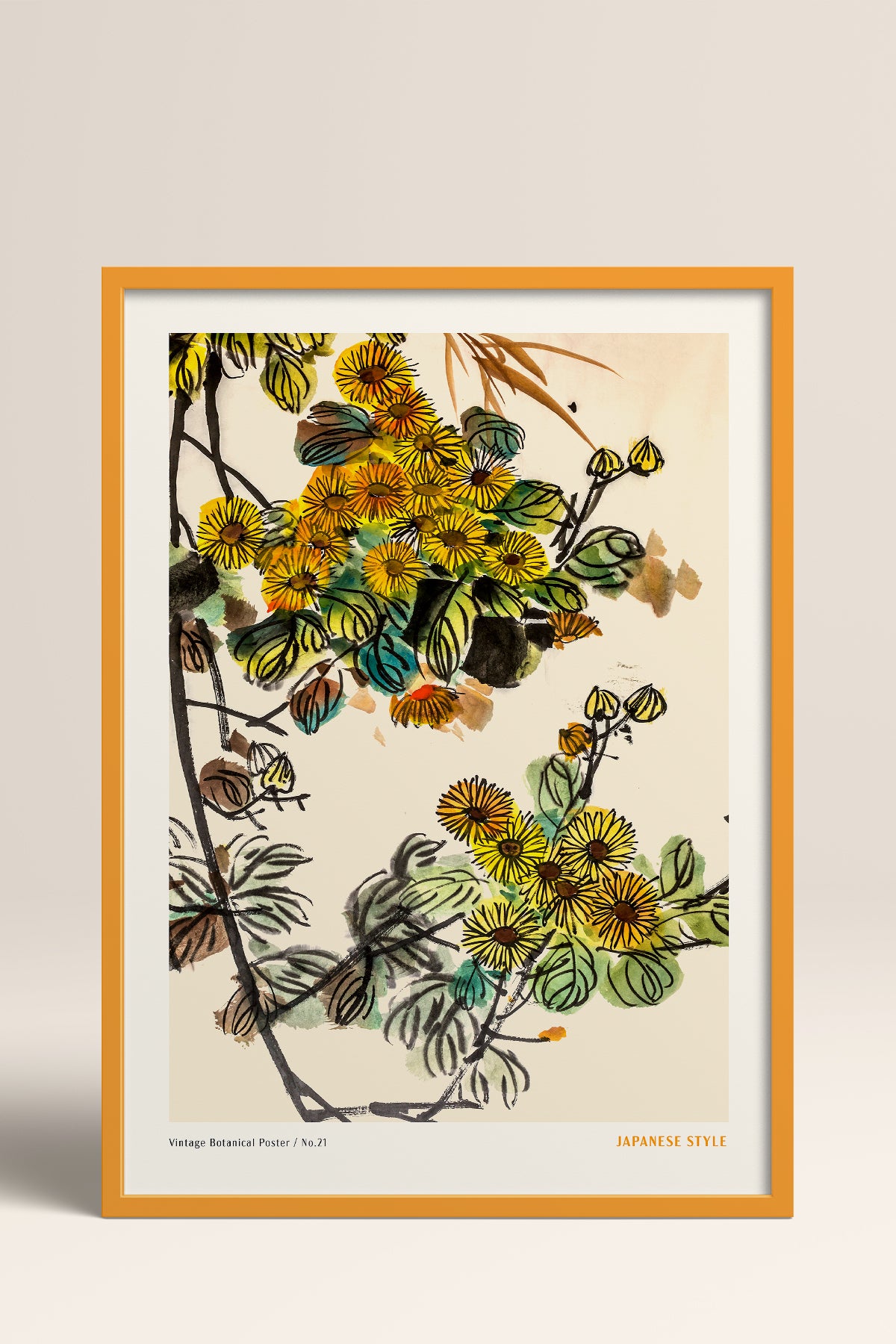 HOMEPACK Ahşap Çerçeveli Tablo Çerçeveli Poster Sanatsal Modern Duvar Dekoru JPN-066