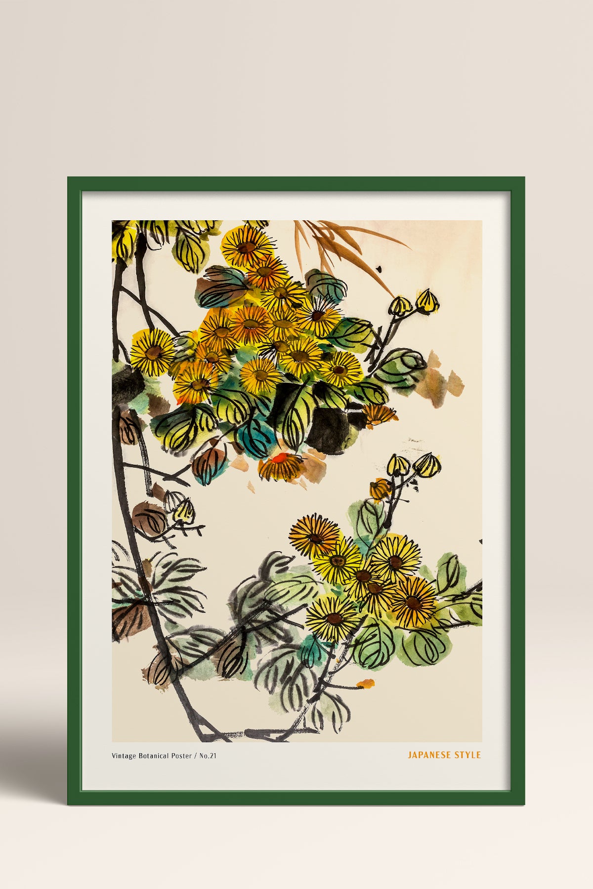 HOMEPACK Ahşap Çerçeveli Tablo Çerçeveli Poster Sanatsal Modern Duvar Dekoru JPN-066