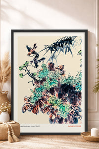 HOMEPACK Ahşap Çerçeveli Tablo Çerçeveli Poster Sanatsal Modern Duvar Dekoru JPN-068