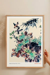HOMEPACK Ahşap Çerçeveli Tablo Çerçeveli Poster Sanatsal Modern Duvar Dekoru JPN-068