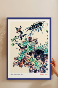 HOMEPACK Ahşap Çerçeveli Tablo Çerçeveli Poster Sanatsal Modern Duvar Dekoru JPN-068