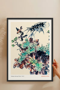 HOMEPACK Ahşap Çerçeveli Tablo Çerçeveli Poster Sanatsal Modern Duvar Dekoru JPN-068
