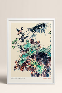 HOMEPACK Ahşap Çerçeveli Tablo Çerçeveli Poster Sanatsal Modern Duvar Dekoru JPN-068
