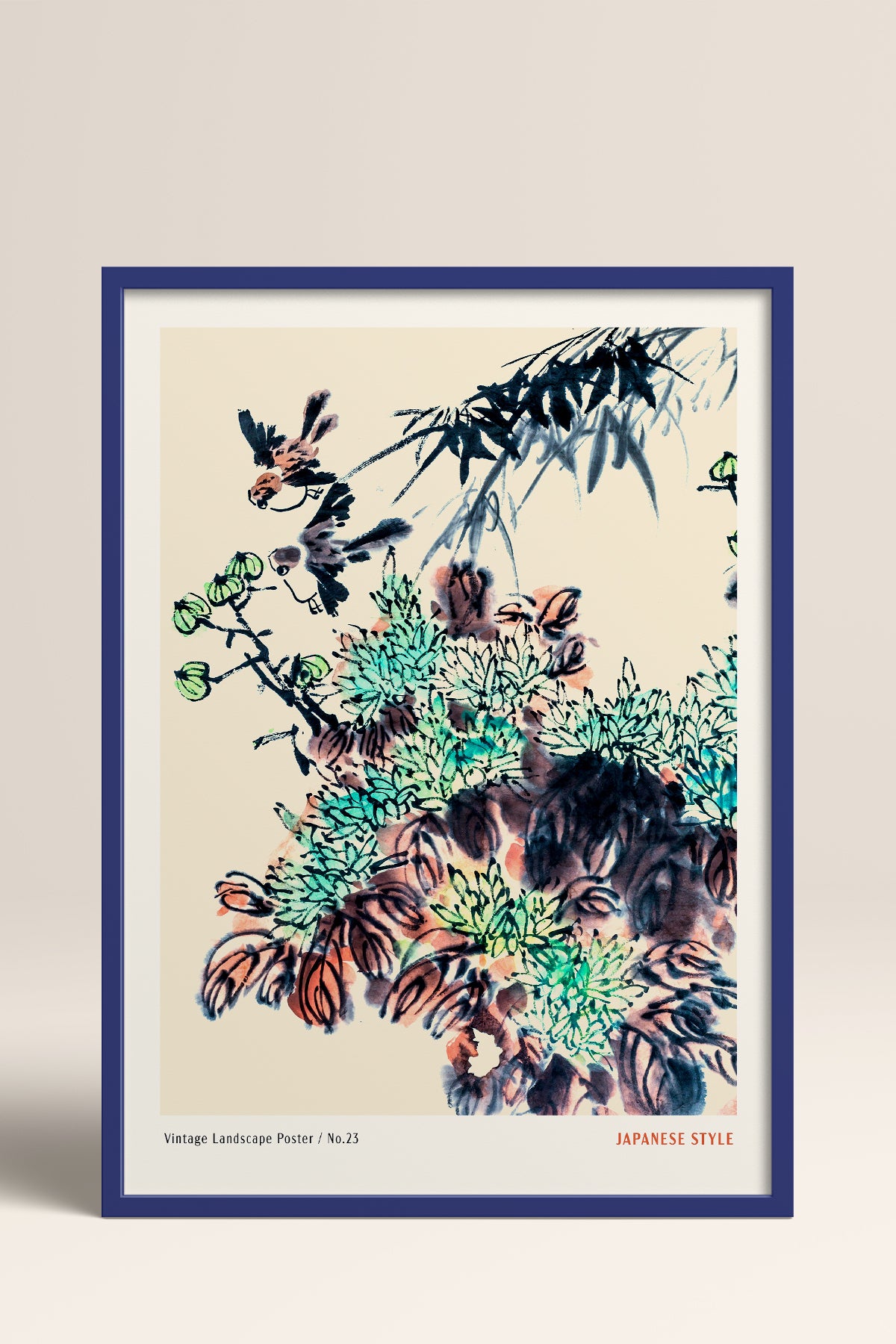 HOMEPACK Ahşap Çerçeveli Tablo Çerçeveli Poster Sanatsal Modern Duvar Dekoru JPN-068