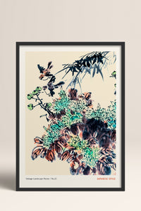 HOMEPACK Ahşap Çerçeveli Tablo Çerçeveli Poster Sanatsal Modern Duvar Dekoru JPN-068