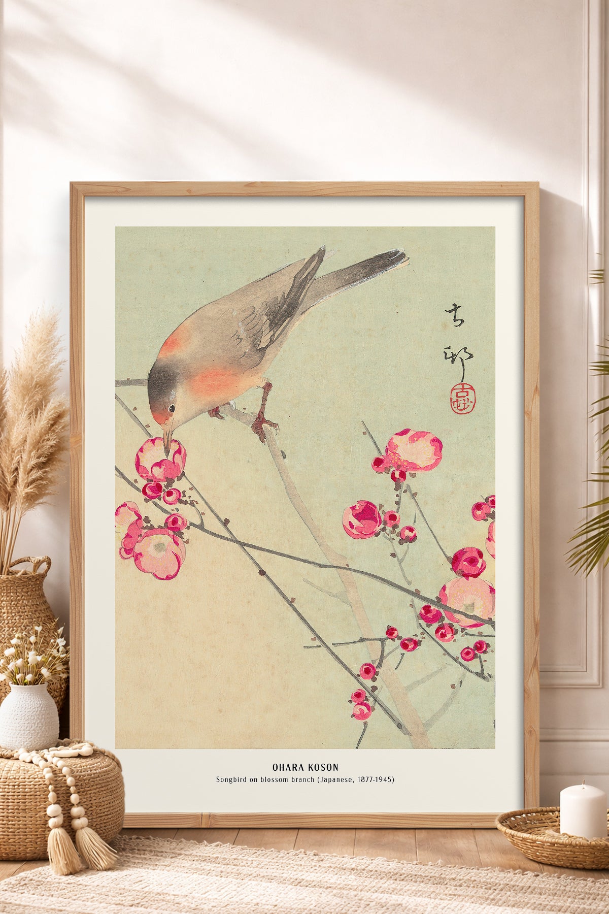 HOMEPACK Ahşap Çerçeveli Tablo Çerçeveli Poster Sanatsal Modern Duvar Dekoru JPN-07