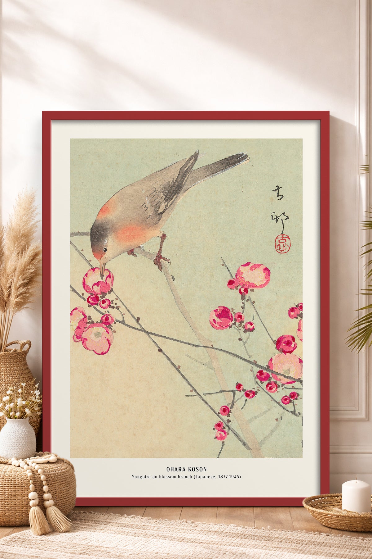 HOMEPACK Ahşap Çerçeveli Tablo Çerçeveli Poster Sanatsal Modern Duvar Dekoru JPN-07