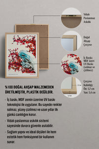 HOMEPACK Ahşap Çerçeveli Tablo Çerçeveli Poster Sanatsal Modern Duvar Dekoru JPN-071