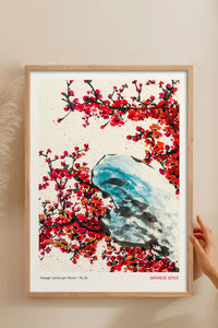 HOMEPACK Ahşap Çerçeveli Tablo Çerçeveli Poster Sanatsal Modern Duvar Dekoru JPN-071
