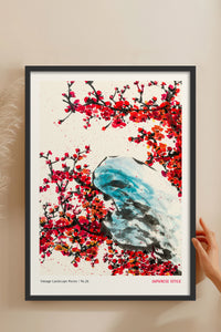 HOMEPACK Ahşap Çerçeveli Tablo Çerçeveli Poster Sanatsal Modern Duvar Dekoru JPN-071